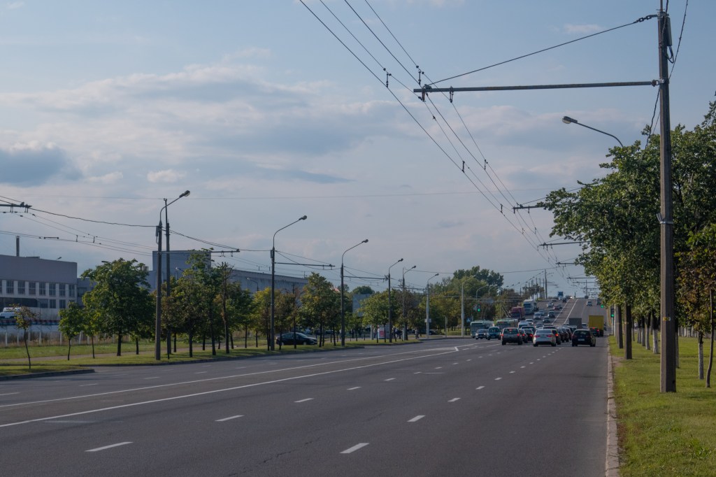 Улица Радиальная, Минск, Беларусь.